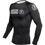 Hardcore Training Recruit Black Green Dark Purple Rash Guard Men's