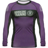 Hardcore Training Recruit Black Green Dark Purple Rash Guard Men's