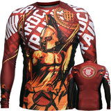 Hardcore Training Sparta Red Rash Guard Men's