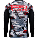 Hardcore Training Sharks Rash Guard Men's