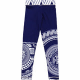 Hardcore Training Ta Moko Black Blue Compression Pants Kids