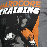 Hardcore Training Shadow Boxing Black White Grey T-Shirt Men's