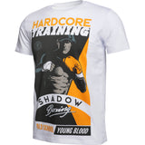 Hardcore Training Shadow Boxing Black White Grey T-Shirt Men's