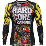 Hardcore Training Doodles Rash Guard Men's