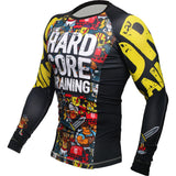 Hardcore Training Doodles Rash Guard Men's