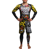Hardcore Training Doodles Rash Guard Men's