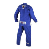 Raven Fightwear BJJ Gi Pearl Weave White Blue Men's