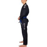 Hardcore Training Denim Gi Brazilian Jiu Jitsu Kimono Men's Navy Blue