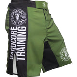 Hardcore Training Recruit Black Red Green Purple Navy Blue Fight Shorts Men's