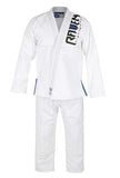 Raven Fightwear BJJ Gi Pearl Weave White Blue Men's