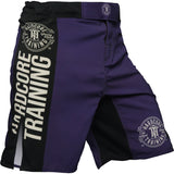 Hardcore Training Recruit Black Red Green Purple Navy Blue Fight Shorts Men's