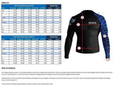 Raven Fightwear Nordic Rash Guard Black Blue White Purple Brown - Long Sleeve