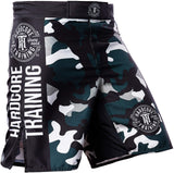 Hardcore Training Recruit Black Red Green Purple Navy Blue Fight Shorts Men's