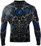 Raven Fightwear Rash Guard Men's Biomechanical Blue