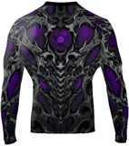Raven Fightwear Rash Guard Men's Biomechanical Purple