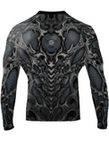Raven Fightwear Rash Guard Men's Biomechanical Grey