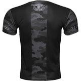 Hardcore Training Hexagon Camo Training T-Shirt Men's Black Grey