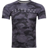 Hardcore Training Hexagon Camo Training T-Shirt Men's Black Grey