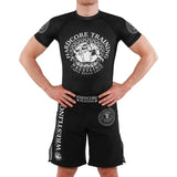Hardcore Training Wrestling Rash Guard Short Sleeve Men's