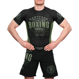 Hardcore Training Boxing Factory Rash Guard Short Sleeve Men's