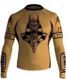 Raven Fightwear Long Sleeve Rash Guard Gods of Egypt Anubis Men's