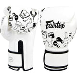 Fairtex BGV-14 Gloves White - Muay Thai Kickboxing MMA Training Boxing Equipment Gear For Martial Art