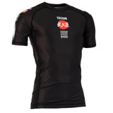Tatami Fightwear Rash Guard Bushido Black Short Sleeve Men's