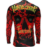Hardcore Training Skull Folk Rash Guard Men's