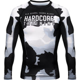 Hardcore Training White CamoRash Guard  Men's