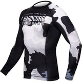 Hardcore Training White CamoRash Guard  Men's