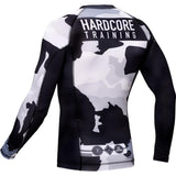 Hardcore Training White CamoRash Guard  Men's
