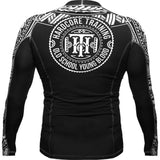 Hardcore Training Ta Moko Black Rash Guard Men's