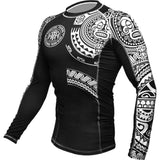 Hardcore Training Ta Moko Black Rash Guard Men's
