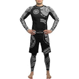 Hardcore Training Ta Moko Black Rash Guard Men's