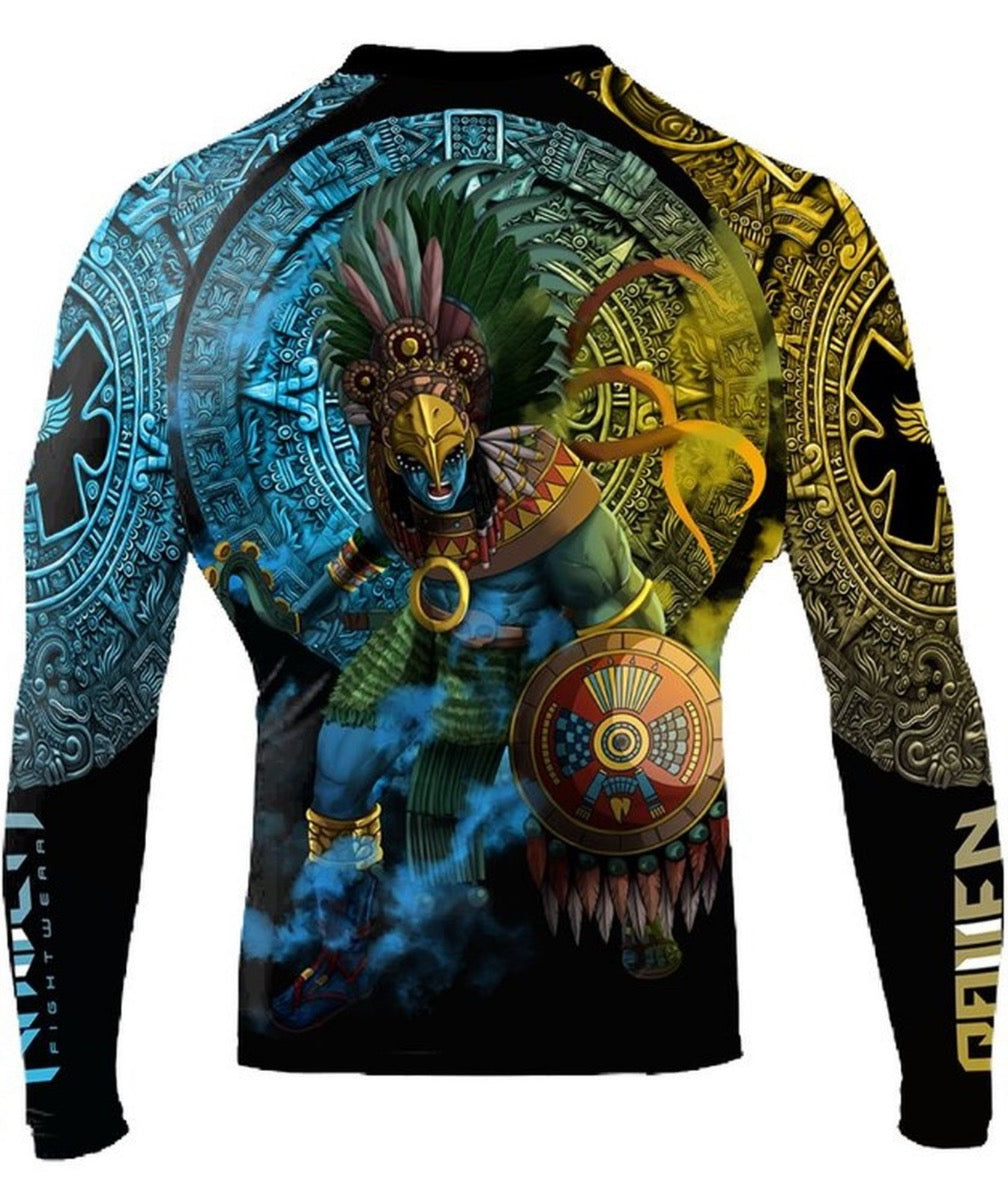 Raven Fightwear Rashguard Langarm – Für MMA, BJJ & Training (Anubis Design)