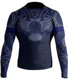Raven Fightwear Nordic Rash Guard Black Blue White Purple Brown - Long Sleeve