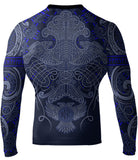 Raven Fightwear Nordic Rash Guard Black Blue White Purple Brown - Long Sleeve