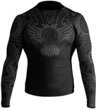 Raven Fightwear Nordic Rash Guard Black Blue White Purple Brown - Long Sleeve