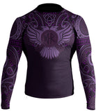 Raven Fightwear Nordic Rash Guard Black Blue White Purple Brown - Long Sleeve