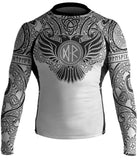 Raven Fightwear Nordic Rash Guard Black Blue White Purple Brown - Long Sleeve