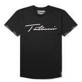 Tatami Fightwear Autograph Navy Blue White Black T-Shirt Men's
