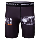 Tatami Fightwear Tropic Black VT Compression Shorts Men's