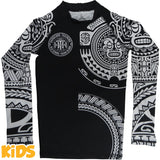 Hardcore Training Ta Moko Black Rash Guard Kids