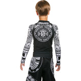 Hardcore Training Ta Moko Black Rash Guard Kids