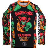 Hardcore Training Angry Vitamins Rash Guard Kids