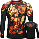 Hardcore Training Sparta Black Rash Guard Men's