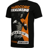 Hardcore Training Shadow Boxing Black White Grey T-Shirt Men's