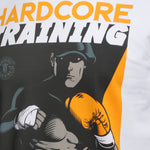 Hardcore Training Shadow Boxing Black White Grey T-Shirt Men's