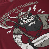Hardcore Training Time to Raid Red White T-Shirt Men's