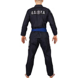 Hardcore Training Denim Gi Brazilian Jiu Jitsu Kimono Men's Navy Blue